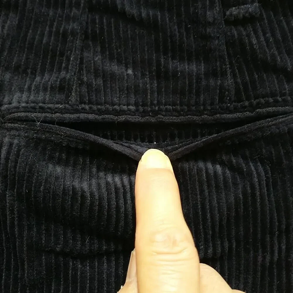 Ines DeLa Fressange X Uniqlo Mini Skirt 0 Blue WhaleCorduroy Front Button Cotton